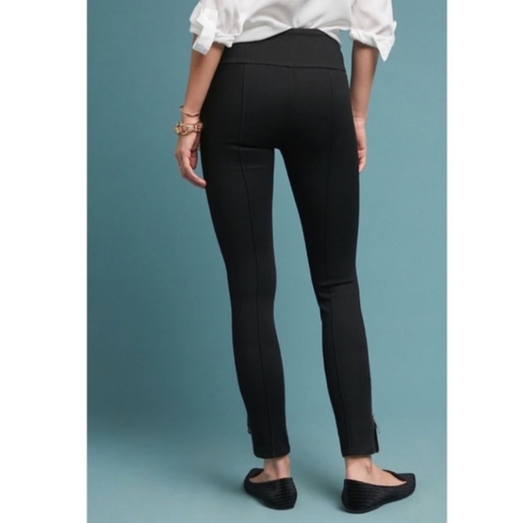 🔴BLACK FRIDAY SALE!Anthropologie Pilcro Black High-Rise Denim Ankle Zip Legging - Picture 4 of 16